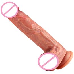 NXY Dildos Anal Toys Zhenjiba No 6 Female Masturbation Device Liquid Silica Gel Penis Adult Sex Products 0225