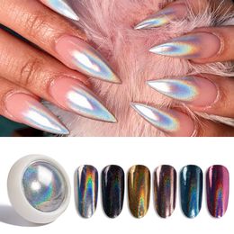 Nail Powder Mirror Auroras Chameleon Effect Glitter Dip Powder Nail Art Chrome Pigment Design Decoration