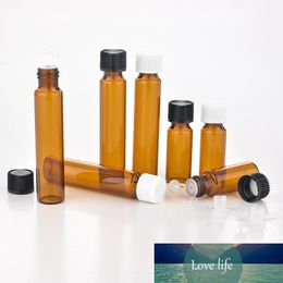 20pcs/lot 5ml 10ml Amber Glass Dropper Bottle Empty Protable Sample Vial Refillable Essential Oil Jar Makeup Tools