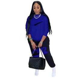 Women Tracksuits Two Piece Set Designer Long Sleeve Zipper Hoodie Jacket Bodycon Sweatpants Active Solid Colour Female Outfits 21 Color