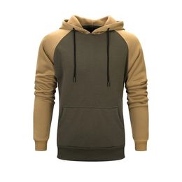 New Pullover Hoodies Sweatshirt Men Autumn Winter Hooded Streetwear Hoody Man Military Patchwork Hoodie Tracksuit Sportwear 201113