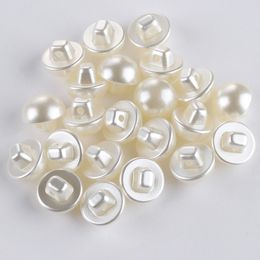 500PCS Round Sewing Pearl Buttons Scrapbooking Garment Decorative DIY Crafts Tool Mushroom Buttons For Clothing Dress Accessories