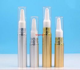 Empty Refillable Eye Cream Roller Bottle High Grade DIY Serum Lotion Gold Silver Essential Oil Cosmetic Storageshipping
