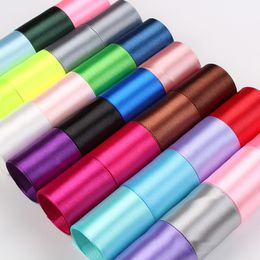 -Satinband 9mm * 250 Yards Hohe Qualität Polyester Band für Blume Geschenk Verpackung Festival Geschenk Hochzeitsdekoration 186 Farben