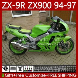 OEM Body Kit For KAWASAKI NINJA Light Green ZX-9R ZX900 ZX 9R 9 R 900 CC 1994 1995 1996 1997 Bodywork 100No.92 ZX9 R ZX900C 900CC ZX-900 94-97 ZX9R 94 95 96 97 MOTO Fairing