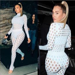 Sexy Tracksuits Women Long Sleeve Shirt And Pants Sets Hole Bodycon Legging Two Pieces Set Suit Outfit Black Autumn