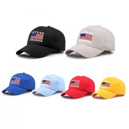 Let's Go Brandon Cotton Print Baseball Cap Personalized American Flag Cap Outdoor Sun Hat CG001