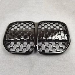 Car Bumper Front Grille For BMW 4 Series G22 430I G82 M4 2021+ ABS Glossy Full Black Diamond Style Mesh Kidney Racing Grilles