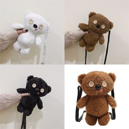 Dolls Satchel Big Eyes Bear Adjustable Strap Length Bag Girl Children Party Gifts One Shoulder Package Outdoors Cute Fashion 12 5zk N2