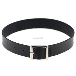 Leather Belt Pin Buckle Choker Necklace women necklaces band Collar necklet for Women fashion Jewellery Will and Sandy