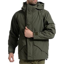 G8 Men Winter Camouflage thermal thick Coat + liner parka Military Tactical Hooded 2in1 Jacket Waterproof Hunting Hiking outwear 201116