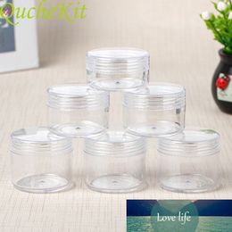 10Pcs 10/15/20g Small Empty Cosmetic Refillable Sample Bottles Plastic Eyeshadow Makeup Face Cream Jar Pot Container Storage Box