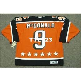 740s #9 LANNY McDONALD 1984 Campbell "All Star" CCM Vintage Retro Hockey Jersey or custom any name or number retro Jersey