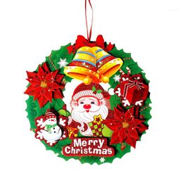 Christmas Decorations 3D Paper Garland Pendant Window Wall Decoration Wreath For Home Ornaments1