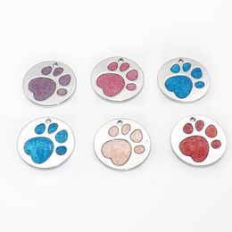 Wholesale Tag Engraved Pet Cat Shop Name and Phone Number ID Collar Accessories Dog Blank Tags LJ201112