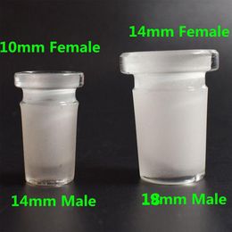 -Convertitore adattatore di vetro maschio da 10 mm a 14mm per il convertitore di vetro per il vetro Bong Banger Banger Banger Ciotola di vetro 14mm con connettore di riduttore maschio da 18 mm