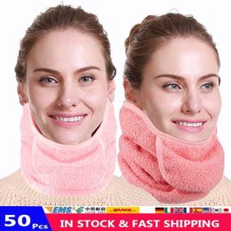 Winter Warm Scarf Fleece Earmuffs Riding Ski Snowboard Half Face Scarf Mouth and Nose Face Coverswashable and Reusable Masker Fy9234