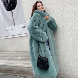 Oversized Long Hooded Teddy Jacket Coat Women Winter Trendy Female Warm Overcoat Vintage Casual Loose Faux Fur Coats Jacket 201029