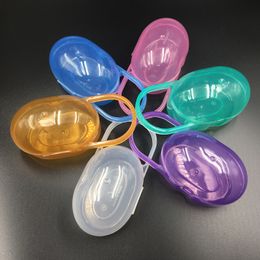 Plastic Pacifier Box Baby Solid Color Soother Container Holder Pacifiers Boxes Travel Storage Case Safe Holder 20220302 Q2