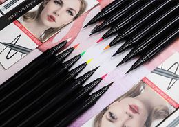 Newest Waterproof Self-adhesive Liquid Eyeliner For False Eyelashes Magnetic Lashes 3 in 1 Fast Dry Easy to Wear 14 Colours DHL Free