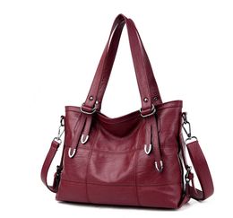 Women PU Leather Handbags Designer Soft Shoulder Bag For Women Messenger Bags Crossbody Top-Handle