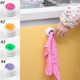 Bathroom Towels Hanging Holder Organiser hooks Kitchen Scouring Pad Hand Towel Racks Wash Cloth Clip Dishclout Storage Rack LLS773-WLL