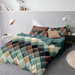 LOVINSUNSHINE Geometric Duvet Cover Comforter Bedding Queen King Bed Linens XX02# 201021