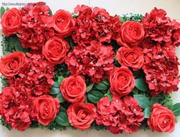 TONGFENG 10pcs/lot RED Wedding 3D flower wall Arch runner Artificial silk rose peony wedding background decoration