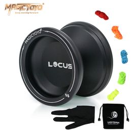 MAGICYOYO V6 LOCUS New Arrival Yoyo Responsive and Aluminum Metal Yo Yo Unresponsive Yo-yo for Kids Beginners LJ201031