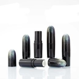 100pcs Empty Lipstick Tube Black Christmas Colorful lip balm Bottle bullet shape Refillable cosmetic Container DIY Makeup Tools