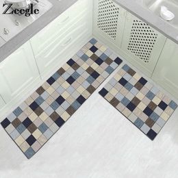 Zeegle Anti-slip Table Chair Floor Mats Kitchen Carpet Living Room Area Rugs Absorbent Bathroom Mats Bedroom Carpets Doormat 201116