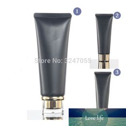 100ml/g Black Plastic Empty Cosmetic Facial Cleanser Squeeze Tube, Travel Portable Shampoo/Body Cream Refillable Hose Soft Tube