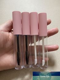 10ml Empty Clear Lipgloss Tubes with Frosted Pink Cap Cosmetic Mascara Tube with Matte Pink Lid Transparent Lip glaze Bottles