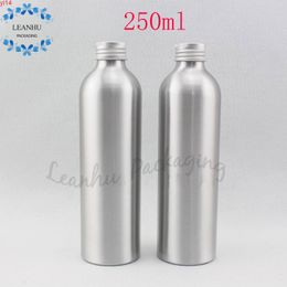 Empty Cosmetics Aluminum Bottles,250ML Silver Metal Container For Cosmetic Packing,Homemade Refillable Makeup bottleshigh qualtity