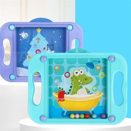 3D Kids Educational Toys For Children Baby Puzzle Montessori Maze Balance Games Toys For Toddlers 2-4 Years Anime Cartoon Cards 201218