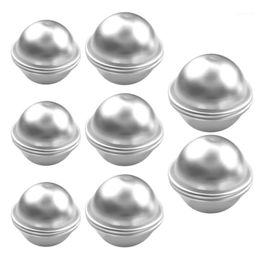 Behokic 16 pcs DIY Bath Bomb Ball Moulds Aluminium Alloy Bathing Balls Handmade Soaps Cake Pan Baking Mould Pastry Making Tool1345t