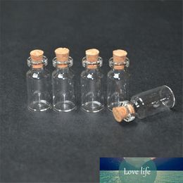 18X40X12.5 mm 5 ml Small Glass Bottles With Cork Mini Glass Jars DIY Wishing Stars Bottles 100 pcs New Arrival