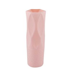 Simple plastic vase dry wet flower arrangement container Nordic ins wind flowers decoration imitation glaze vases drop resistant