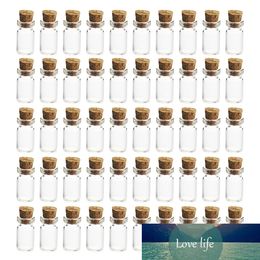 /200pcs 12*24MM 1.5ML Mini Glass Bottles Empty Mini Glass Jars With Lid Cork Stoppers For DIY Craft Decoration