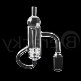 New Diamond Loop Quartz Banger With Glass Bubble Carb Cap&Insert 10mm 14mm 18mm Male Female Quartz Banger Nails For Glass Water Bongs Rigs