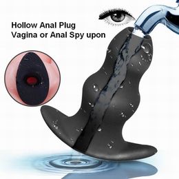 Free shipping,Hollow Silicone Anal Plug Vagina Beads Anus Dilator Enema G-Spot Butt Plug Unisex Sex Toy Erotic Adult Products