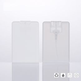 Card Shape Perfume Spray Bottles Wholesale 20ml PP Plastic Empty Cosmetic Container Refillable Atomizer Disinfectant Bottle WB3047