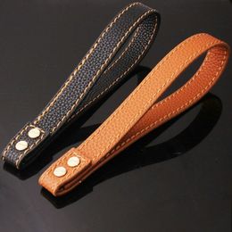 Golden Stainless Steel Pet Dog Leash Leather Rope Pet Dog Chain Teddy Schnauzer Law Fight Pet Dogs Accessories3463