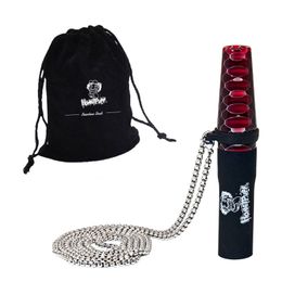 Portable Arab nozzle Snakeskin grain design hookah Other smoking accessories metal hanging rope suction filter tip Hookahs Shisha