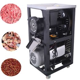 2021Electric Meat Grinder Commercial Large Multifunction Bone Crusher Can grind Chicken Skeleton Chilli Appliance High Power Free shipping