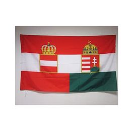 Austria Hungary 1867-1918 Flag 3' x 5' for a Pole Austro-Hungarian Empire Flags 90 x 150 cm Banner 3x5 ft with Hole