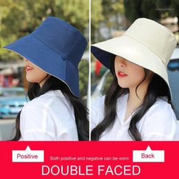 Dual Side Women Fashion Outdoor Anti-UV Large Brim Fisherman Hat Bucket Cap Safety Protection Visor Shield Stop The Flying Spit1
