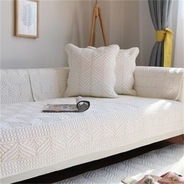 Cotton sofa cushion, four seasons fabric simple cushion, modern universal sofa back slip sofa cushion 201026