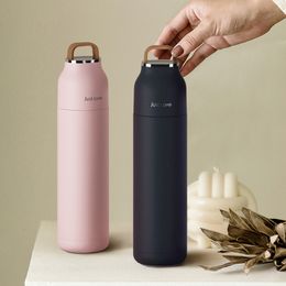 500ml Thermos Bottle Vacuum Flask 304 Stainless Steel Tumblers Travel Coffee Cups Insulated Lids Mug Termo Acero Inoxidable 201109