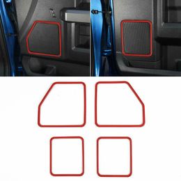 27PCS Red Car Interior Decoration Trim Kit Accessories For Ford F1502643